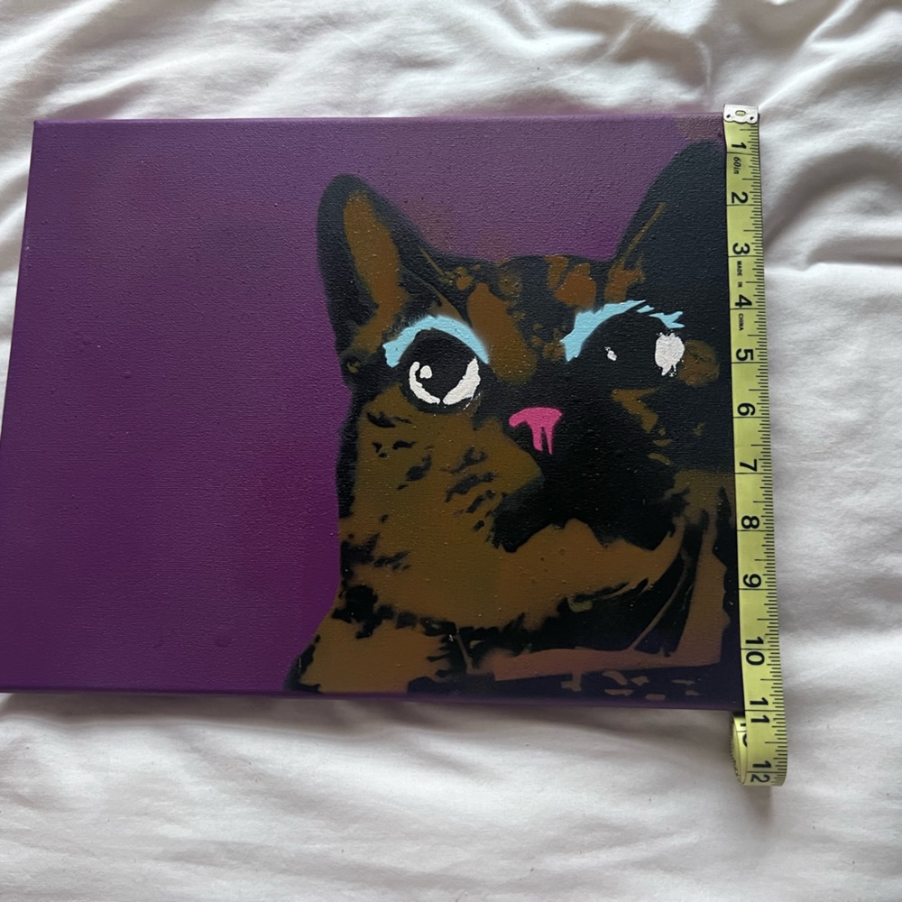 Cat with Makeup Pop art Painting - Picture 5 of 7